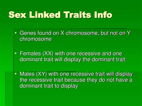 Ppt Sex Linked Traits Powerpoint Presentation Free Download Id1430883