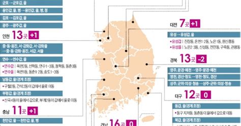 부산 중·동구 강원 홍천·횡성 등 공중분해게리맨더링 논란