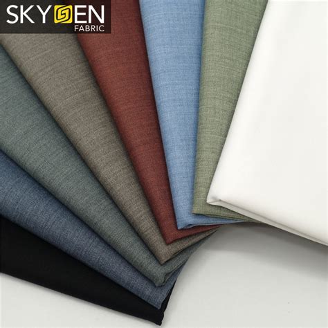 Twill Rayon Stretch Polyester Fabric Wholesale Shirt Fabric Shirting