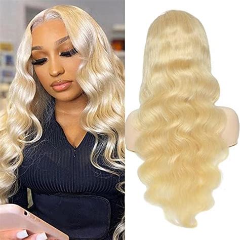 Alimoonbeam 613 Lace Front Wig Human Hair 13x4 Body Wave