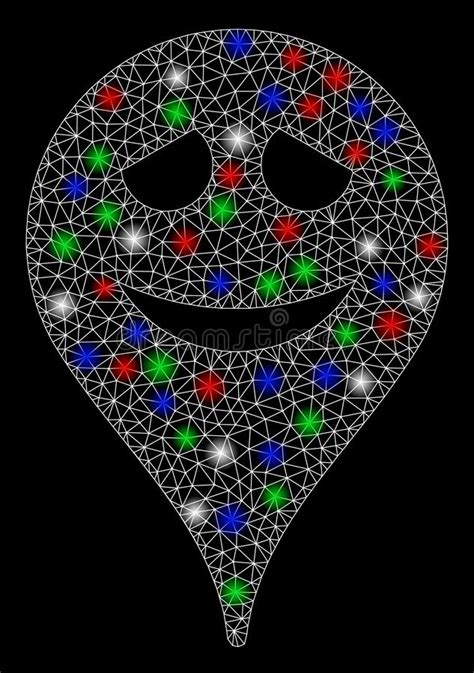 Embarrassment Smiley Map Marker Vector Mesh D Model And Triangle