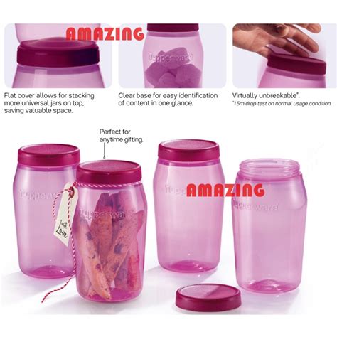 Tupperware Universal Jar 825ml Or 550ml Food Container Food Storage