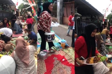 Acara Ngaliwet Dan Makan Bareng Warga Di Cianjur Bubar Gegara Hujan