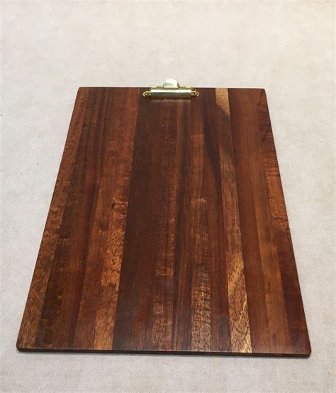 Wood Clipboard In Koa For The Desk - Maui Hands