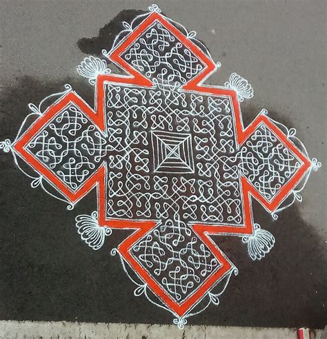 Contest Sikku Kolam With 15 Dots Kolams Of India