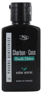 Denti Smile Charbon Coco Poudre Dentifrice Blancheur G Ar Me Menthe