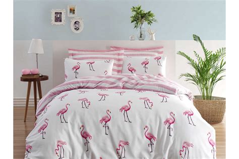 EnLora Home Bäddset Dubbelt 4 dels Rosa Textil mattor Trademax