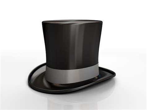 Premium Photo Black Top Hat Isolated On White Background