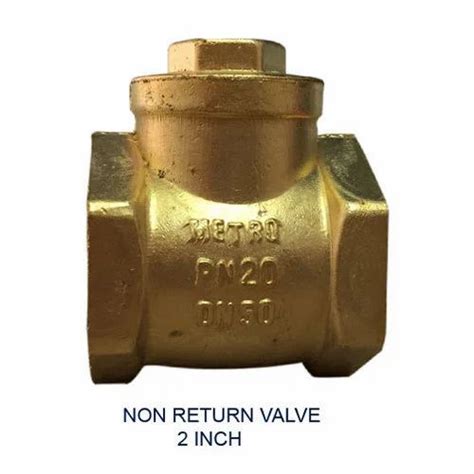 Metro Valves Metro 2 Inch Brass Non Return Valve Packaging Type Box At ₹ 600piece In New Delhi