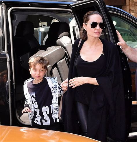 Angelina Jolies Fun Day Out With Her Sons Knox And Maddox Hello