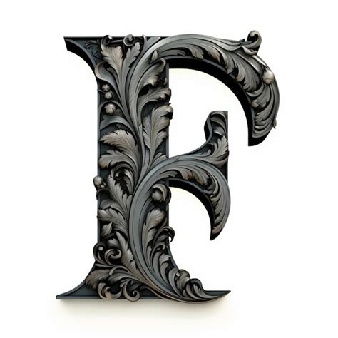 Premium Photo A Close Up Of A Fancy Capital Letter E On A White