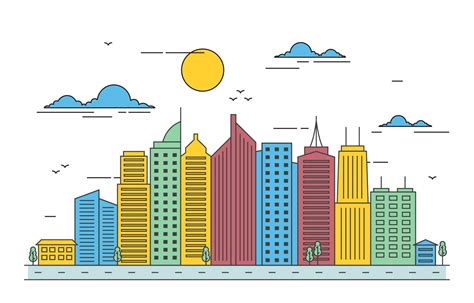 City Skyline Illustration 2081830 Vector Art At Vecteezy