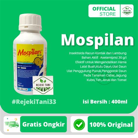 Jual Insektisida Mospilan 30 EC 400ml Racun Kontak Dan Lambung Pembasmi