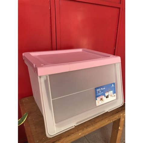 Jual OSS STORAGE SOLUTION OLYMPLAST BOX PENYIMPANAN Pink Pastel