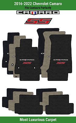 Lloyd Luxe Front Rear Mats For 16 22 Chevy Camaro W Camaro SS Red