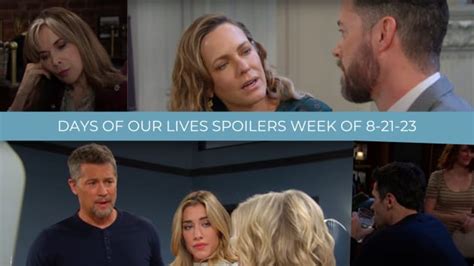 Spoilers For The Week Of 8 21 23 Days Of Our Lives Tv Fanatic