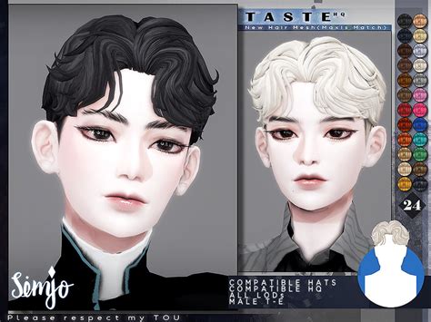 Kimsimjo S Ts4 Male Hairstyletaste Maxis Match Artofit