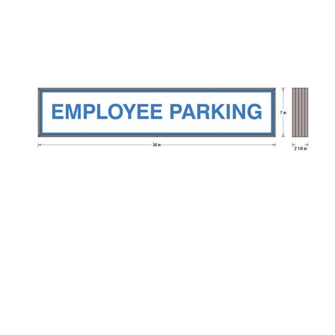 Employee Parking Sign # 39004 - Backlit Directional Signage