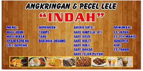 Daftar Harga Menu Delivery Angkringan Dan Pecel Lele Indah Sebrang Ulu