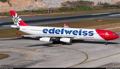 HB JMF Edelweiss Air Airbus A340 313 Photo By Chen744 ID 1555368