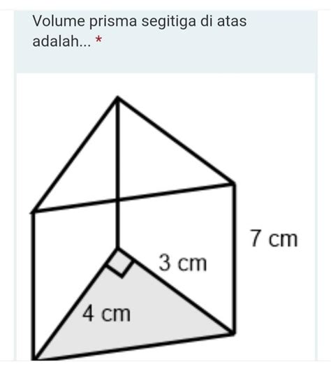 The Best Volume Prisma Segitiga Di Samping Adalah References Klik