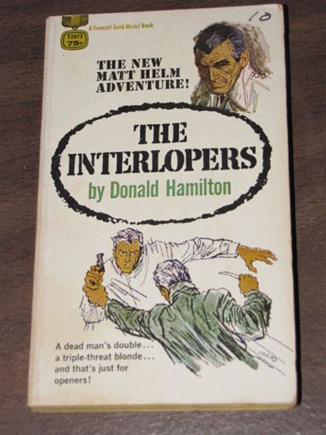 Matt Helm 12 The Interlopers By Donald Hamilton 1969 Gold Medal Book Series Ebay