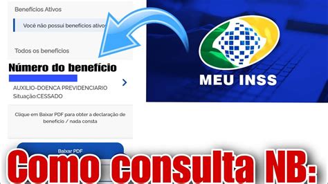 Como descobrir o número do benefício do INSS NB no aplicativo meu inss