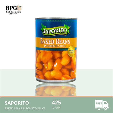 Jual SAPORITO Baked Beans In Tomato Sauce 425 Gr Shopee Indonesia