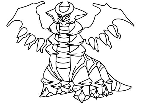 Coloriage Giratina Coloriages Gratuits Imprimer