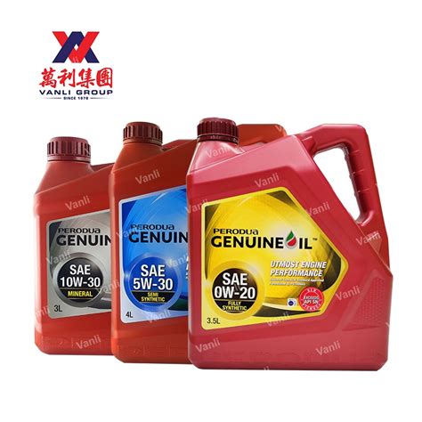 Perodua Genuine Engine Oil SAE Fully Synthetic 0W20 3 5L Semi