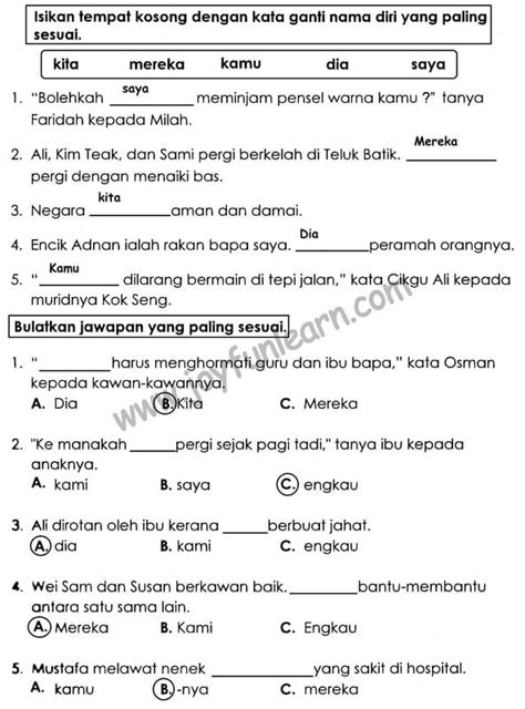 Latihan Tatabahasa Docx Kuncisoal Riset