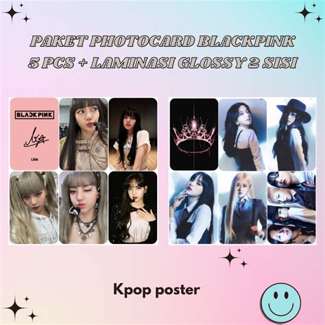 Jual Photocard Blackpink Selca Unofficial Isi Pcs Laminasi Sisi