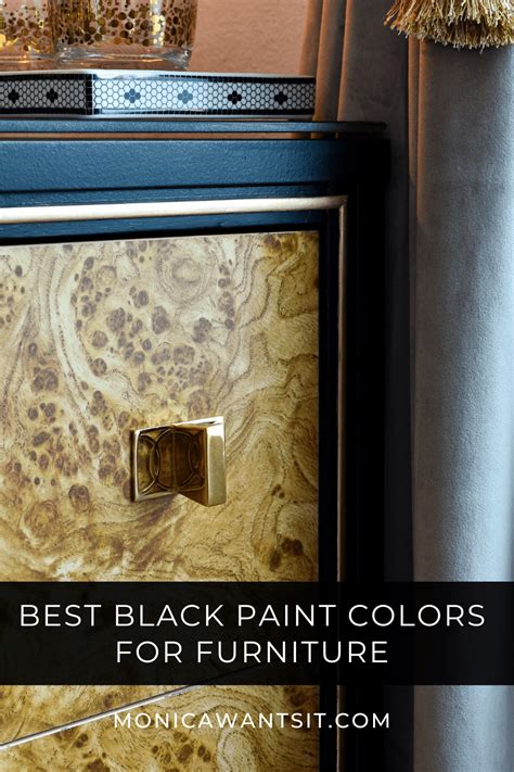 Best Black Paint Color For Furniture Doors Walls Monica Benavidez