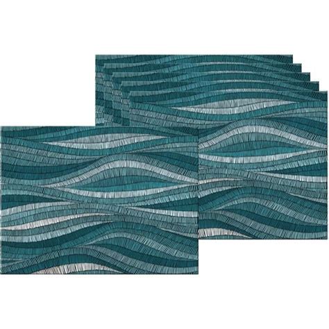 Set De Table En Vinyle 40 X 30 Cm Lot De 6 Vagues Cdiscount Maison