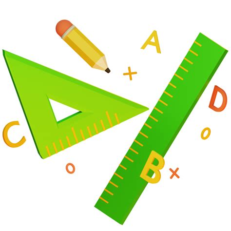 3d School Stationery 8491718 Png