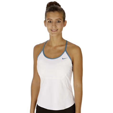 Nike Maria Sharapova Premier Tank Top Damen Weiß Blau Online Kaufen Tennis Point De