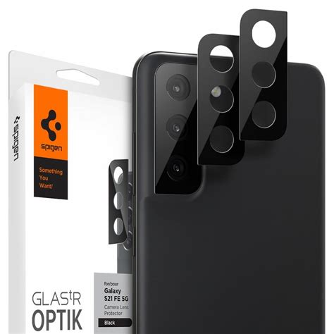 SPIGEN Optik Tr 2 Pack do Samsung Galaxy S21 FE Czarny Osłona aparatu