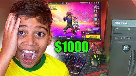 MONTEI UM PC GAMER APENAS R 1000 REAIS PRO MEU IRMÃOZINHO JOGAR