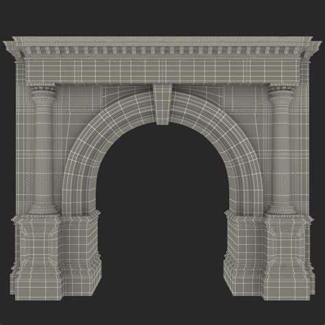 Arco arquitectónico Modelo 3D 49 max c4d 3ds obj ma Free3D