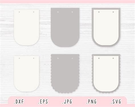 Banners Svg Pennant Svg Bunting Flag Svg Cut File For Etsy