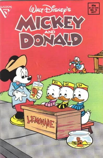 Walt Disney S Mickey And Donald Comic Book Gladstone Very Fine