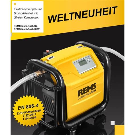 Rems Spül und Druckprüfeinheit Multi Push SLW 115611 Lefeld Werkzeug