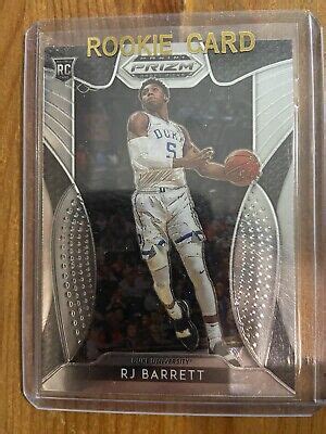 RJ Barrett 2019 Panini Prizm Draft Picks Rookie Card RC Duke NY Knicks