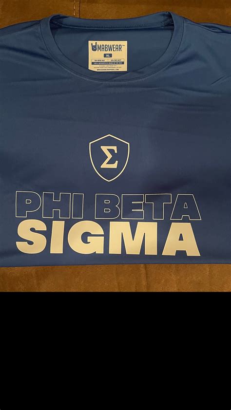 Phi Beta Sigma Dry Fit Performance T Shirt Phi Beta Sigma Fraternity Inc The Sigmas Etsy