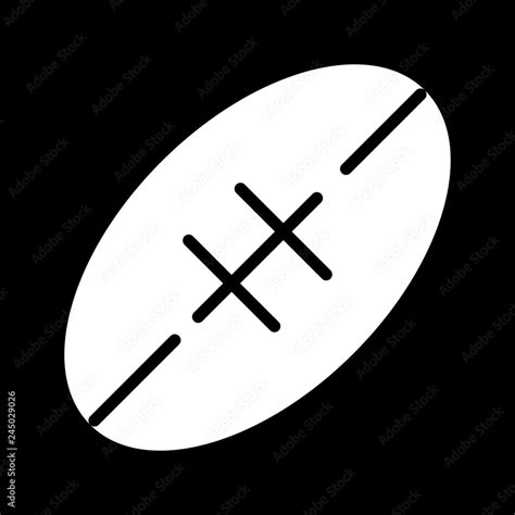 Vector Rugby Icon Stock Vector | Adobe Stock