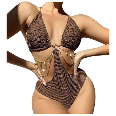 Mrat Bathing Suit For Women One Piece Clearance Women S Summer Neck