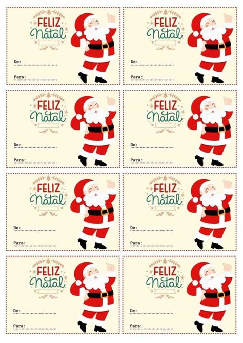 Etiquetas De Natal Para Editar Imprimir E Colorir Em PDF Artesanato