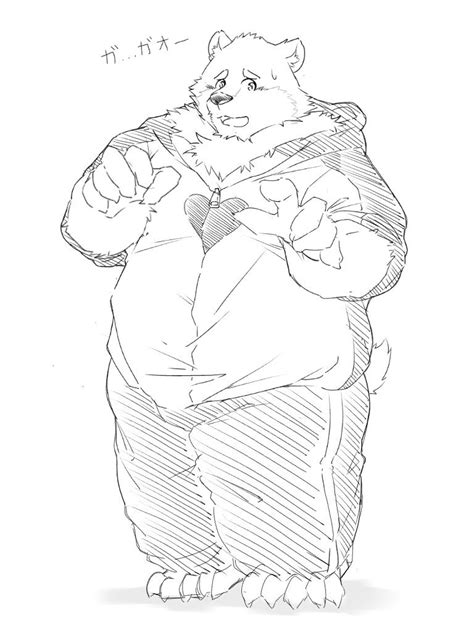 The Big Imageboard Tbib 2018 Anthro Bear Belly Blush Clothed