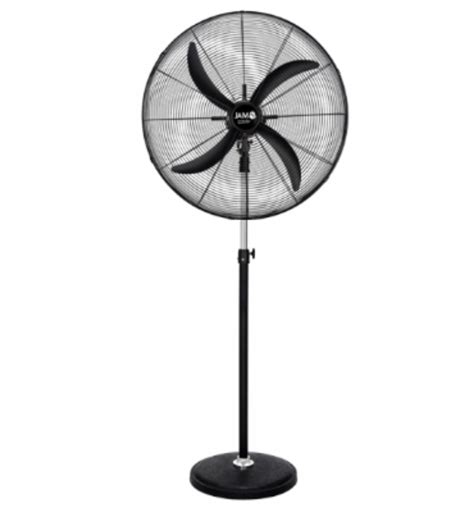 VENTILADOR INDUSTRIAL DE PIE JAM JM130 4 ASPAS COLOR NEGRO 30