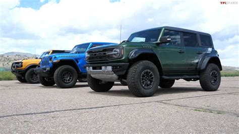 Ford Bronco Raptor Drag Races Jeep Wrangler 392 For SUV Supremacy